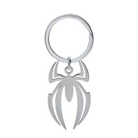 Spider Stainless Steel Keychain Halloween Creative Exaggerated Party Pendant sku image 1