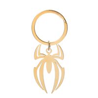 Spider Stainless Steel Keychain Halloween Creative Exaggerated Party Pendant sku image 3