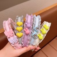 Cute Flower Bow Knot Cloth Lace Hair Band main image 1