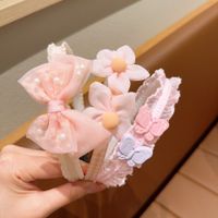 Cute Flower Bow Knot Cloth Lace Hair Band sku image 4