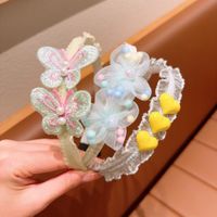 Cute Flower Bow Knot Cloth Lace Hair Band sku image 1