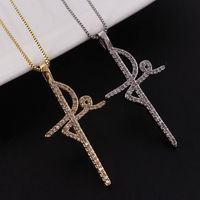 Ethnic Style Cross Copper Necklace In Bulk main image 7