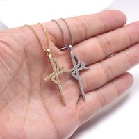 Ethnic Style Cross Copper Necklace In Bulk main image 8