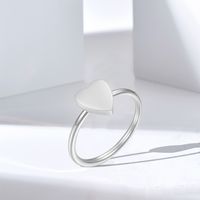 304 Stainless Steel Gold Plated Simple Style Solid Color Rings main image 5