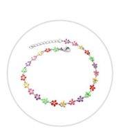 Simple Style Flower Stainless Steel Women's Anklet sku image 3