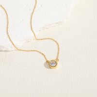 Luxurious Heart Shape Copper 14k Gold Plated Zircon Pendant Necklace In Bulk main image 5