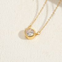 Luxurious Heart Shape Copper 14k Gold Plated Zircon Pendant Necklace In Bulk sku image 4