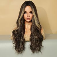 Women's Simple Style Casual Street High Temperature Wire Centre Parting Long Curly Hair Wigs main image 5
