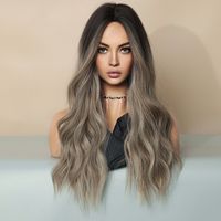 Women's Simple Style Casual Street High Temperature Wire Centre Parting Long Curly Hair Wigs main image 4