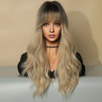 Women's Simple Style Casual Street High Temperature Wire Centre Parting Long Curly Hair Wigs main image 2