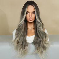 Women's Simple Style Casual Street High Temperature Wire Centre Parting Long Curly Hair Wigs main image 3