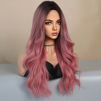 Women's Simple Style Casual Street High Temperature Wire Centre Parting Long Curly Hair Wigs sku image 3