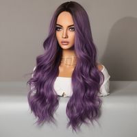 Women's Simple Style Casual Street High Temperature Wire Centre Parting Long Curly Hair Wigs sku image 5