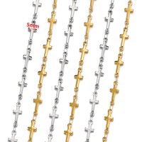 1 Set Stainless Steel 18K Gold Plated Polished Chain main image 5