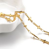 1 Set Stainless Steel 18K Gold Plated Polished Chain main image 4
