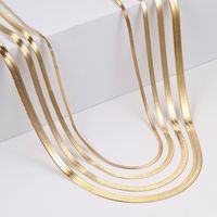 Simple Style Solid Color Zinc Alloy Plating Gold Plated Women's Necklace main image 6
