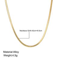 Simple Style Solid Color Zinc Alloy Plating Gold Plated Women's Necklace main image 2