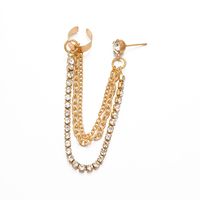 Wholesale Jewelry Simple Style Heart Shape Zinc Alloy Gold Plated Plating Ear Cuffs sku image 1