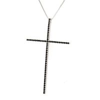 Simple Style Cross Copper Plating Inlay Zircon Gold Plated Pendant Necklace sku image 6
