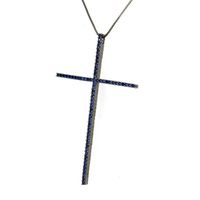Einfacher Stil Kreuzen Kupfer Überzug Inlay Zirkon Vergoldet Halskette Mit Anhänger main image 8