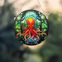 Marine Style Octopus Arylic Pendant sku image 1