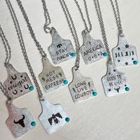 Retro Letter Alloy Inlay Turquoise Women's Pendant Necklace main image 1