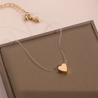Simple Style Heart Shape Alloy Women's Pendant Necklace main image 8