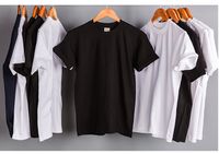 Unisex T-shirt Kurzarm T-shirts Basic Einfarbig main image 2