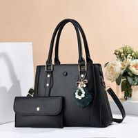 Mujeres Todas Las Temporadas Cuero Sintético Elegante Estilo Clásico Ropa De Calle Bolsas De Hombro Juegos De Bolsas Bolso sku image 3