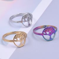 Commute Tree Stainless Steel Plating Gold Plated Rings main image 4
