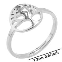 Commute Tree Stainless Steel Plating Gold Plated Rings sku image 1