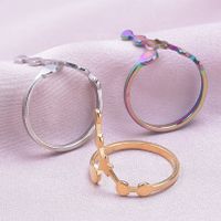 Retro Constellation Stainless Steel Polishing Open Rings main image 5