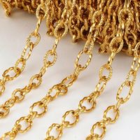 1 Piece Stainless Steel 18K Gold Plated Polished Chain main image 2