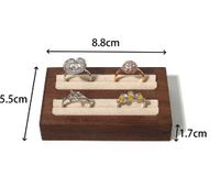 Simple Style Classic Style Color Block Walnut, Flannel Patchwork Jewelry Rack sku image 4