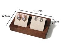 Simple Style Classic Style Color Block Walnut, Flannel Patchwork Jewelry Rack sku image 3
