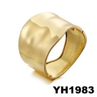 Exaggerated Solid Color Zinc Alloy Plating Women's Bangle sku image 3