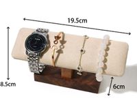 Simple Style Classic Style Color Block Walnut, Flannel Patchwork Jewelry Rack sku image 12