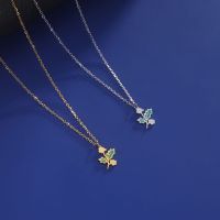 Pastoral Flower Stainless Steel 18k Gold Plated Pendant Necklace In Bulk main image 5