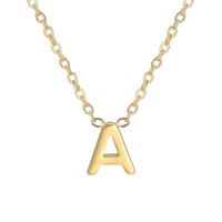 Simple Style Letter Stainless Steel Plating Pendant Necklace main image 2