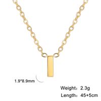 Simple Style Letter Stainless Steel Plating Pendant Necklace sku image 12