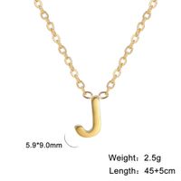 Simple Style Letter Stainless Steel Plating Pendant Necklace sku image 9