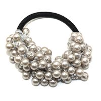 Women's Classic Style Solid Color Pearl Braid Hair Tie main image 4