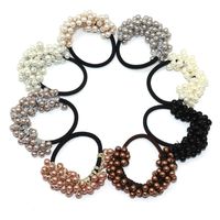 Women's Classic Style Solid Color Pearl Braid Hair Tie main image 1