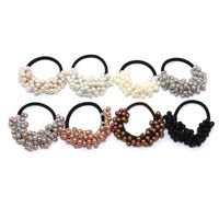 Women's Classic Style Solid Color Pearl Braid Hair Tie main image 3