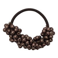 Women's Classic Style Solid Color Pearl Braid Hair Tie sku image 7
