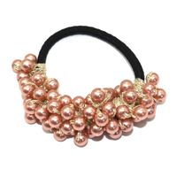 Women's Classic Style Solid Color Pearl Braid Hair Tie sku image 6
