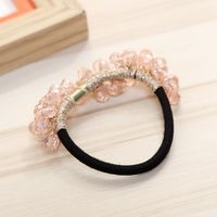 Lady Solid Color Cloth Handmade Hair Tie main image 2