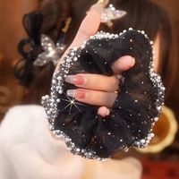 Modern Style Solid Color Organza Hair Tie main image 3