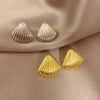 1 Pair Classic Style Solid Color Plating Titanium Steel Earrings main image 1