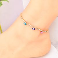 304 Stainless Steel 18K Gold Plated Modern Style Plating Inlay Star Water Droplets Flower Artificial Diamond Bracelets Anklet Necklace main image 6